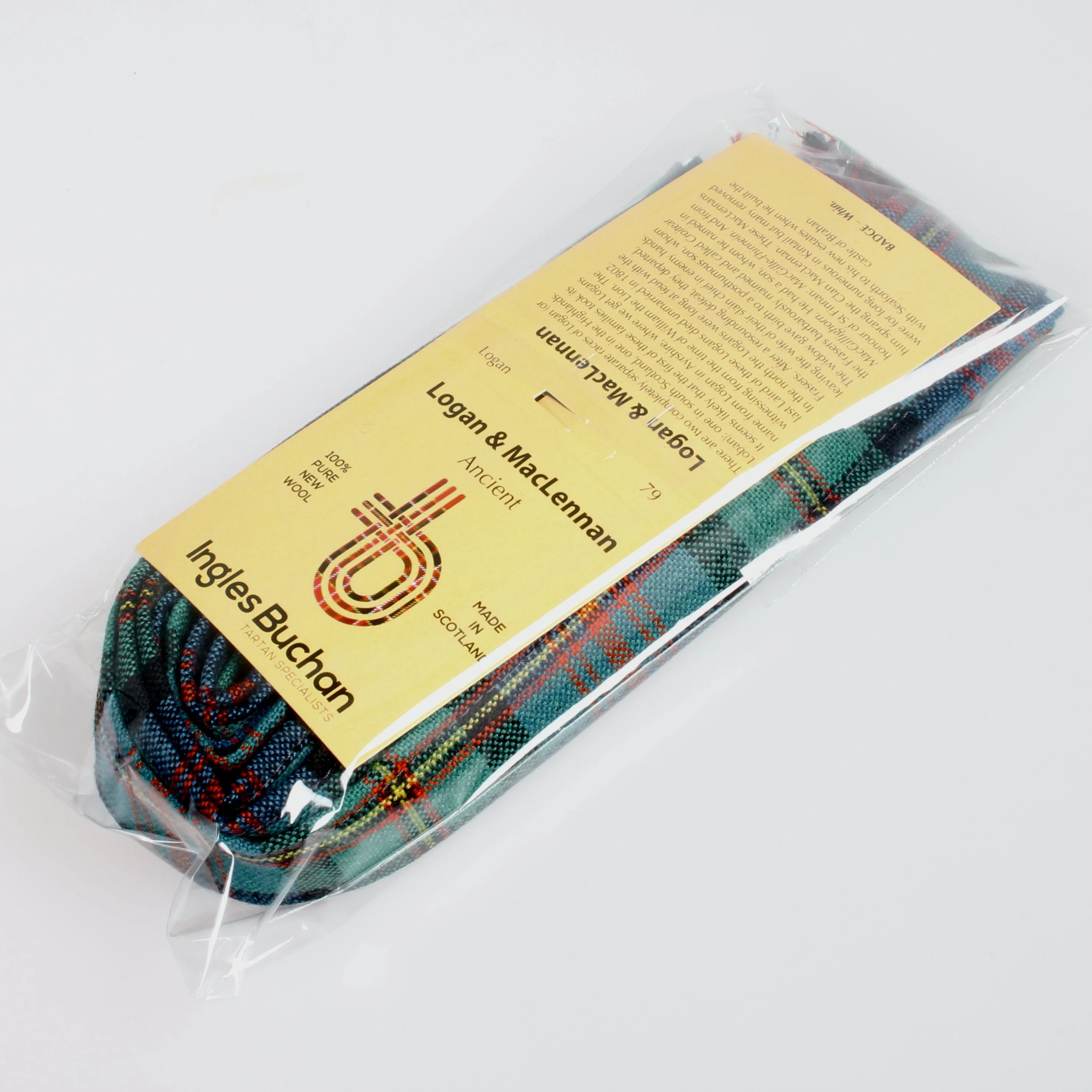 Wool Strip Ribbon in MacLennan Ancient Tartan - 5 Strips, Choose your Width - Image 2