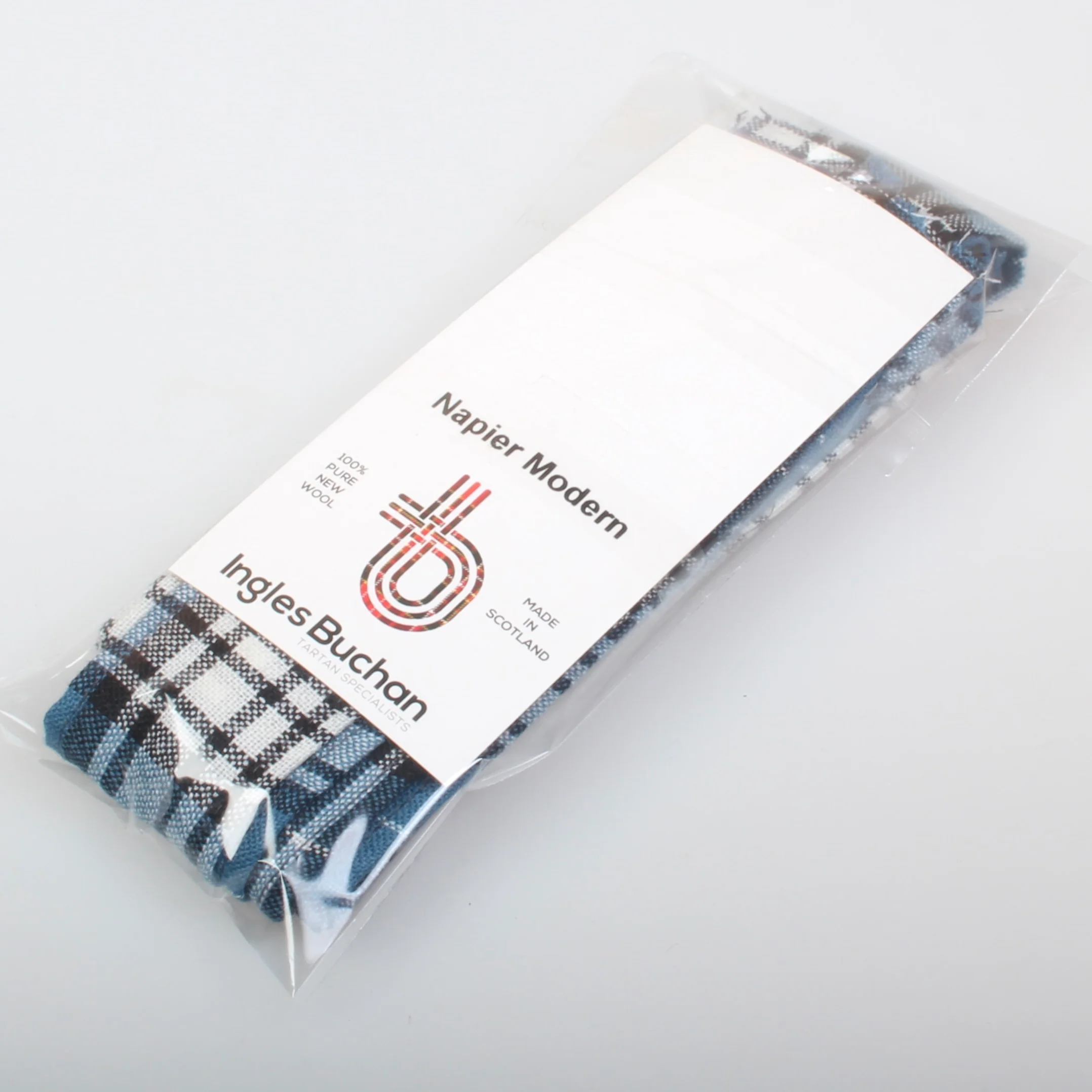 Wool Strip Ribbon in Napier Modern Tartan - 5 Strips, Choose your Width - Image 2