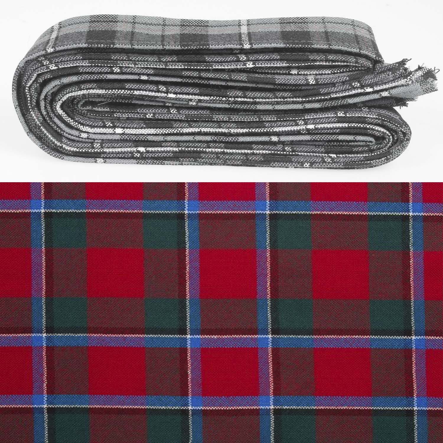 Wool Strip Ribbon in Sinclair Modern Tartan - 5 Strips, Choose Your Width