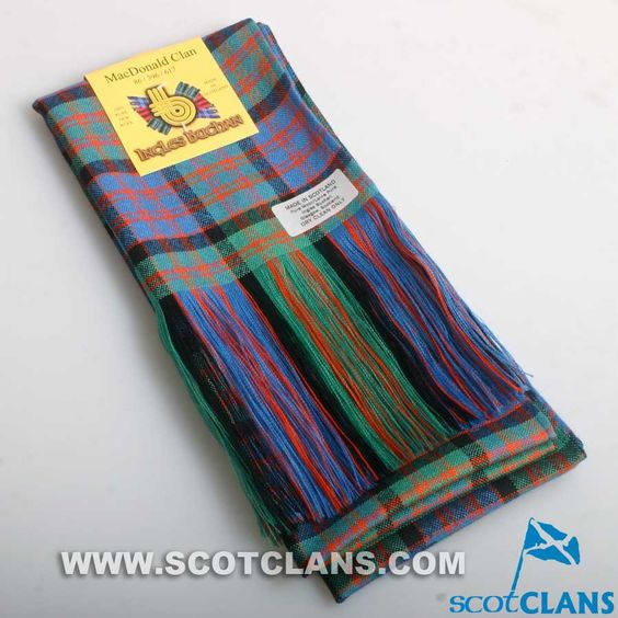 Full Length Sash in MacDonald Ancient Tartan - Image 2