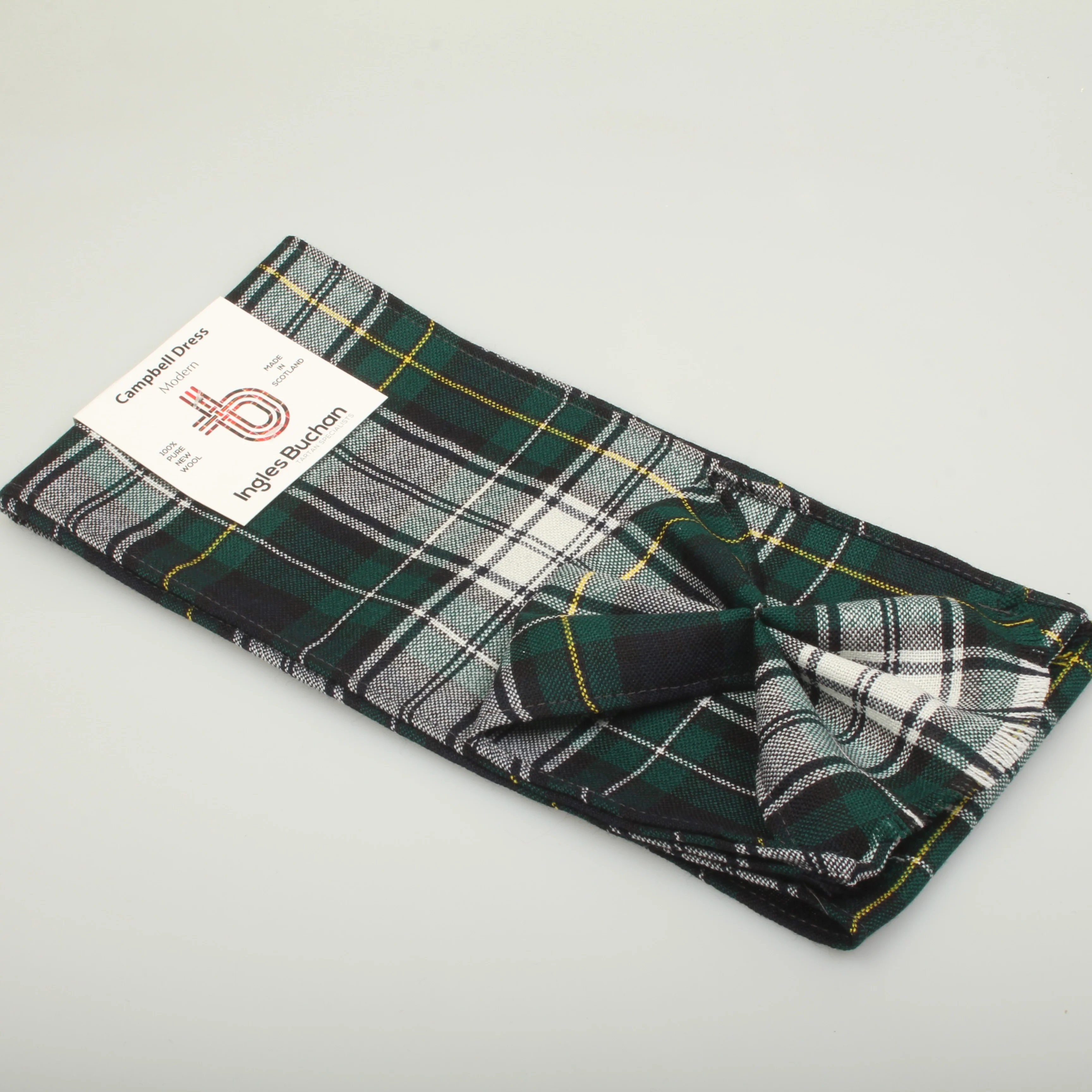Wool Mini Sash in Campbell Dress Modern Tartan - Image 3