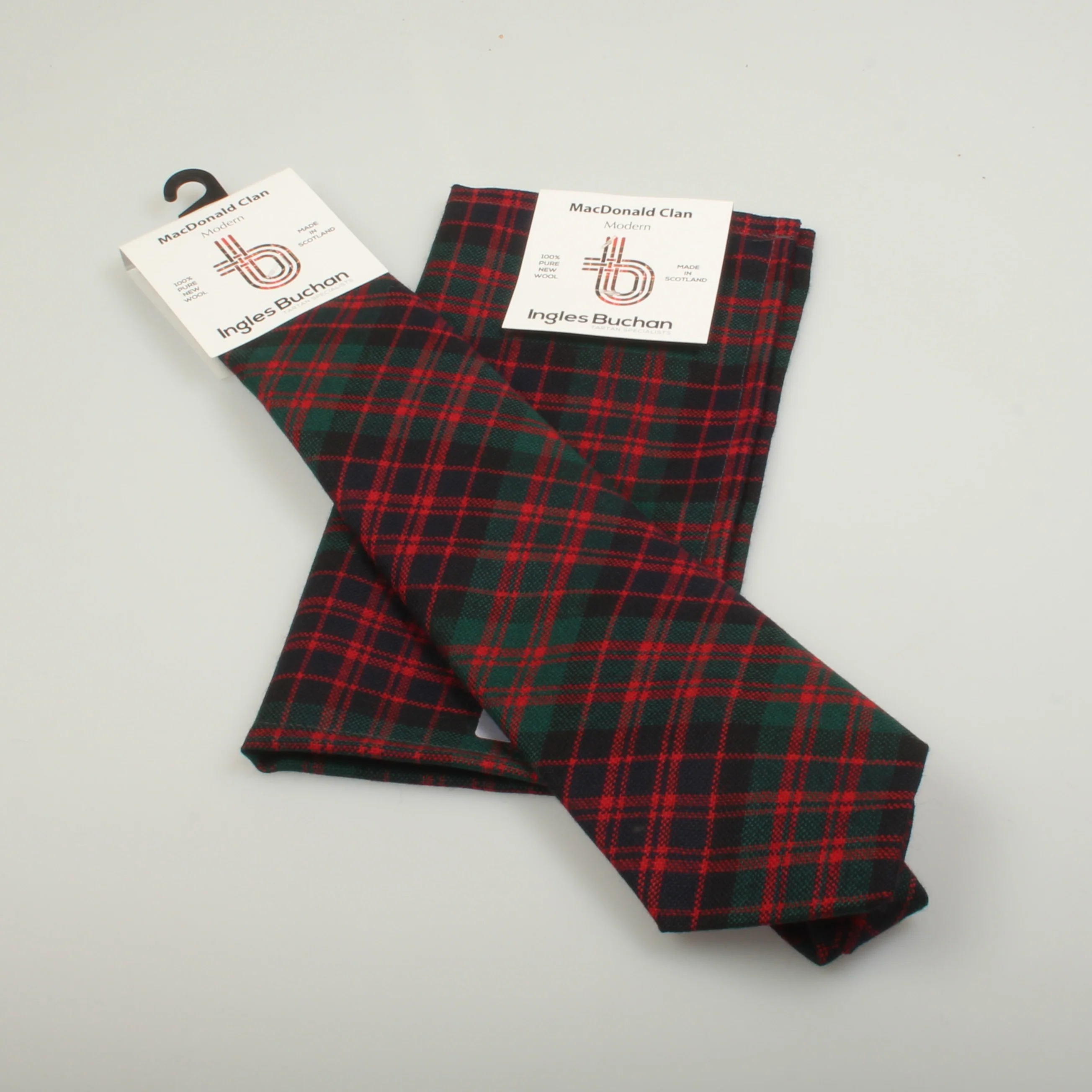 Wool Tartan Pocket Square in MacDonald Modern Tartan