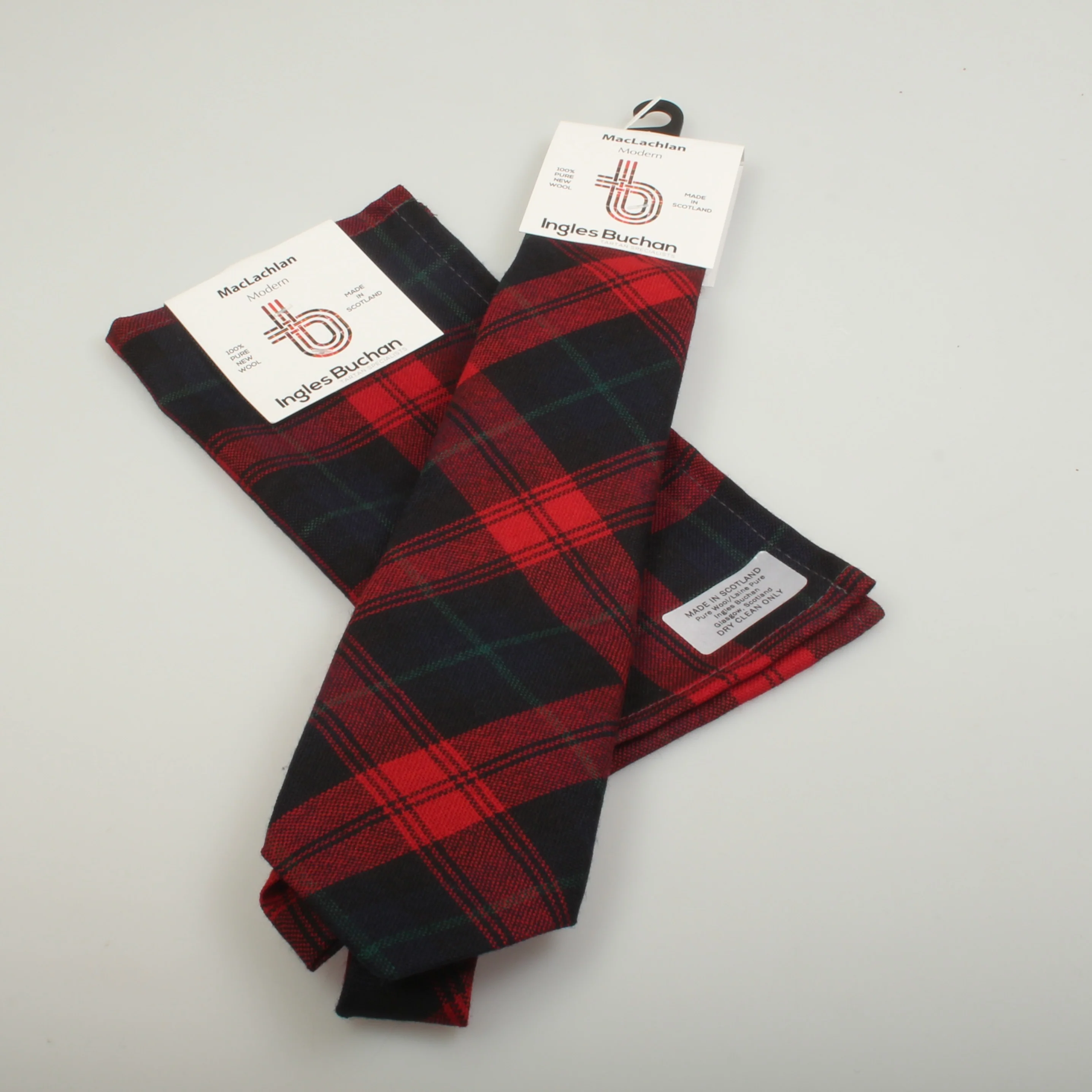 Wool Tartan Pocket Square in MacLachlan Modern Tartan
