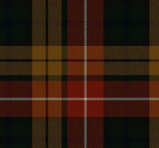 Wool Tartan Tie with Clan Crest Clip - Image 15