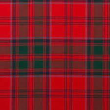 Wool Tartan Tie with Clan Crest Clip - Image 3