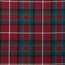 Wool Tartan Tie with Clan Crest Clip - Image 44