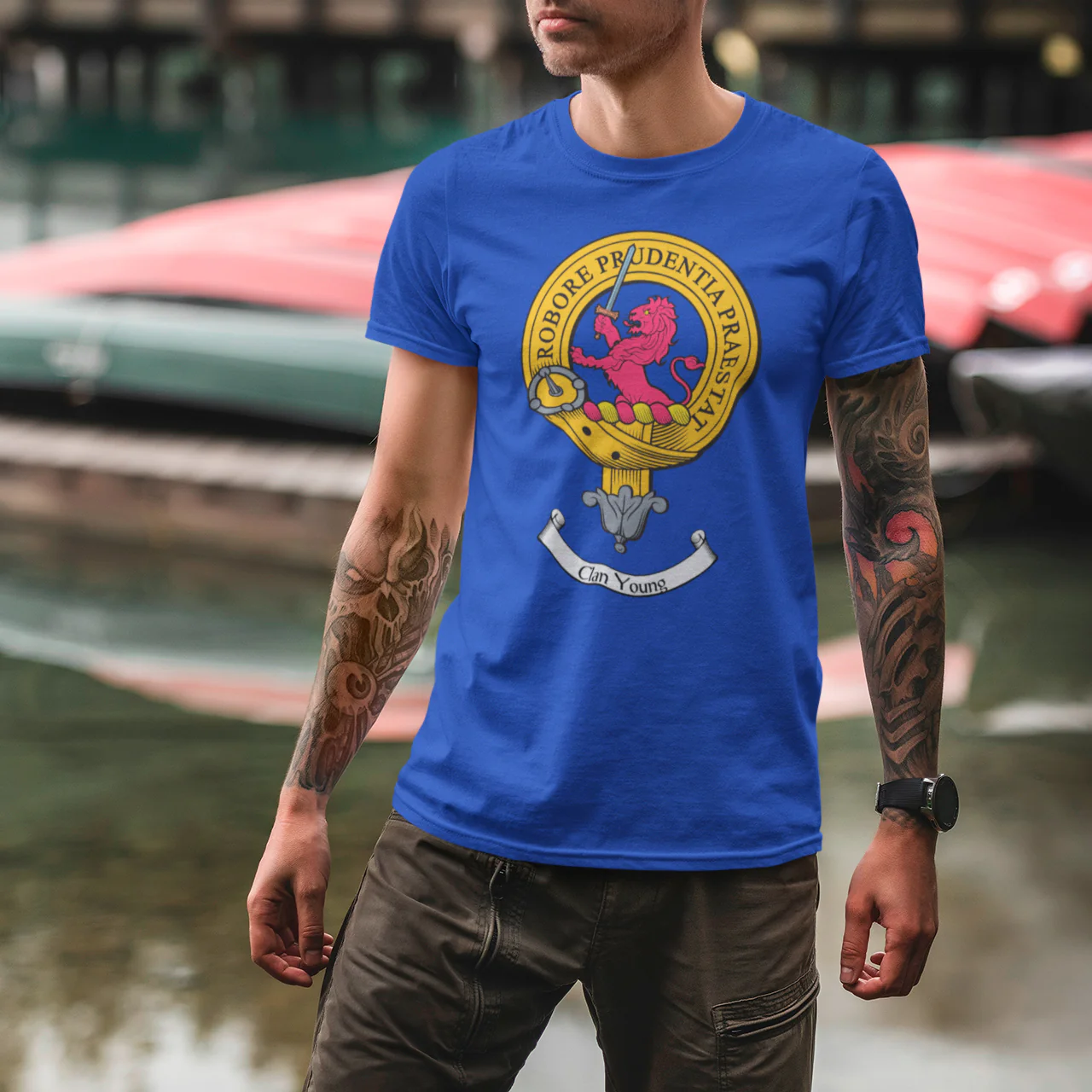 Young Clan Crest Gents T-Shirt - Premium Quality, Customizable Heritage Apparel